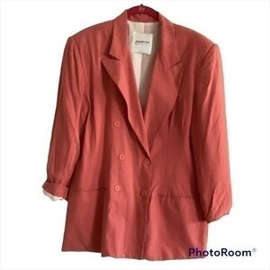 Tangerine Blazer Size Large